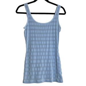 Lululemon Women's  Striped Mesh Tank W/ Pocket